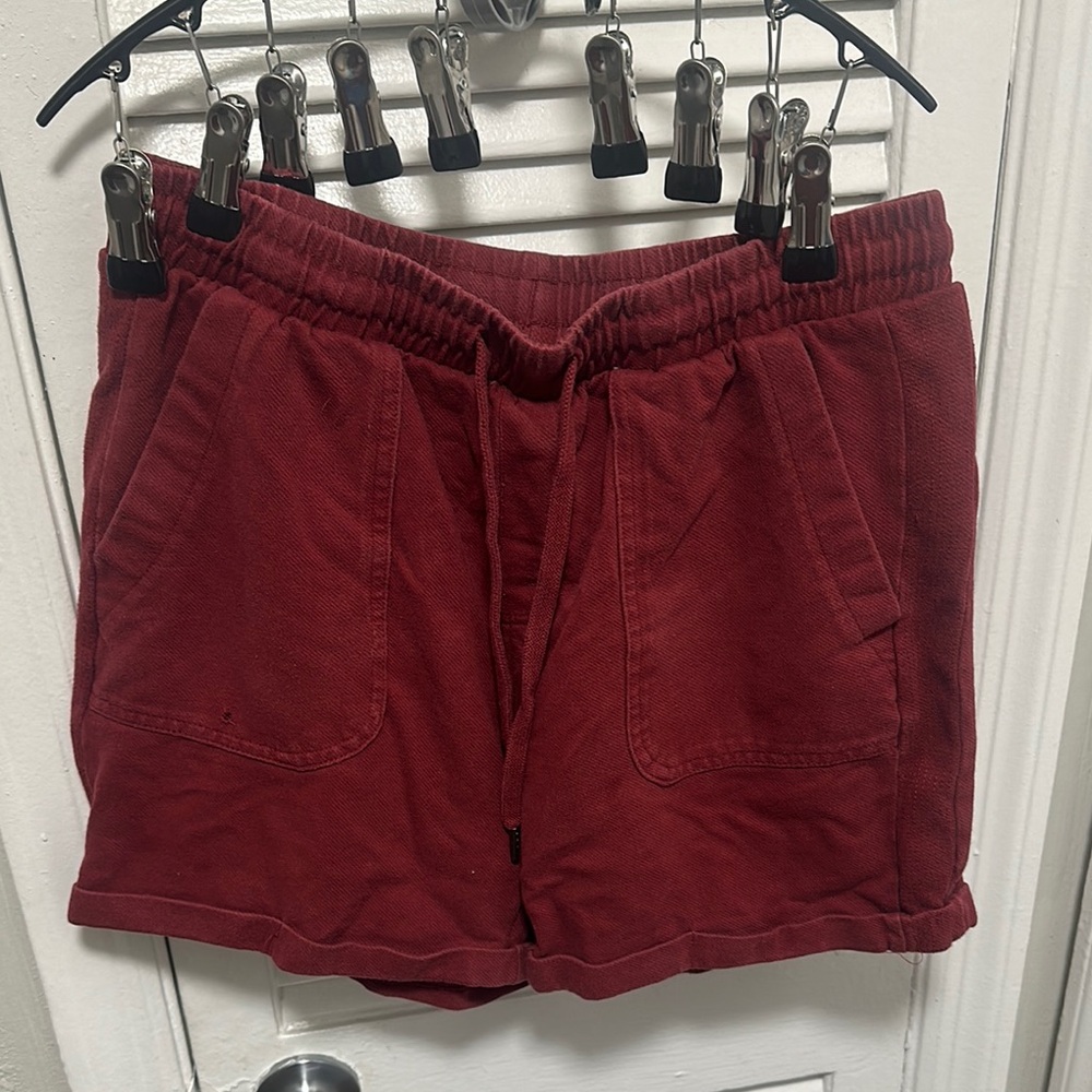 Avia Red Cargo Shorts Relaxed Fit Casual Wear